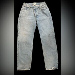 Abercrombie & Fitch Light Blue High Rise Jeans NWOT button up curve love